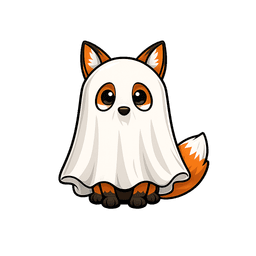 Veil mascot — a fox under a ghost sheet
